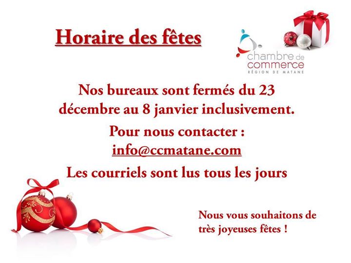 La chambre de commerce – Région de Matane added a new photo.