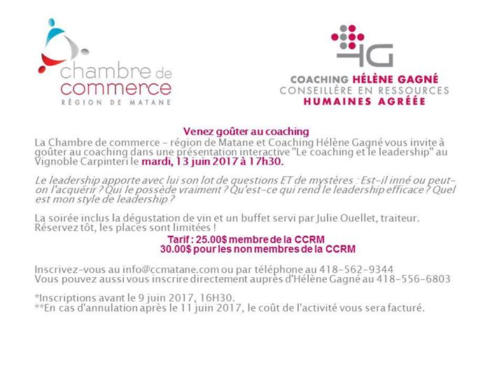 Dernière activité avant l&rsquo;été avec Coaching Hélène Gagné – CRHA. Hâtez-vous, les…