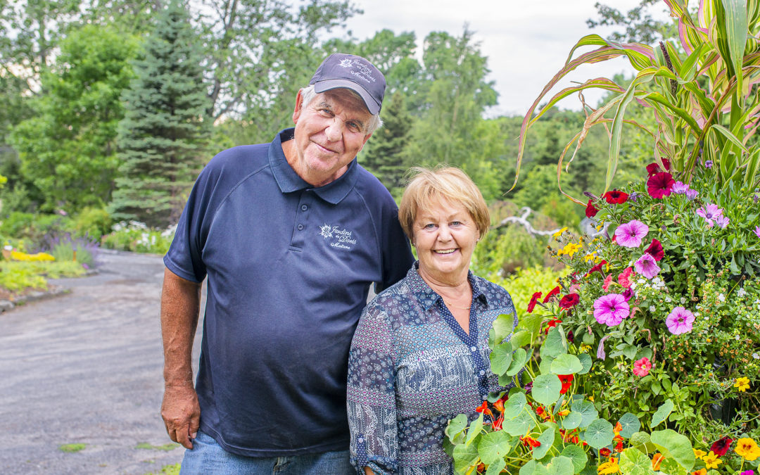 Deux anniversaires d’exception fêtés par Sylvain et Doris Ross aux Jardins de Doris de Matane