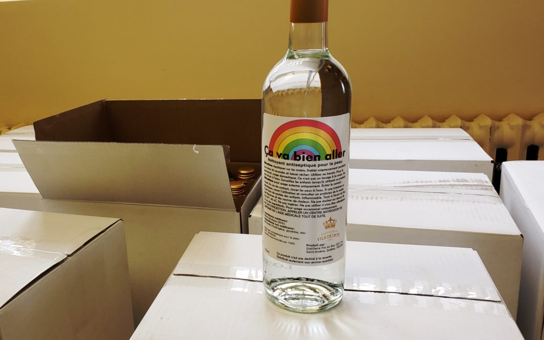 348 bouteilles de désinfectant remises gratuitement à des organismes et entreprises matanaises