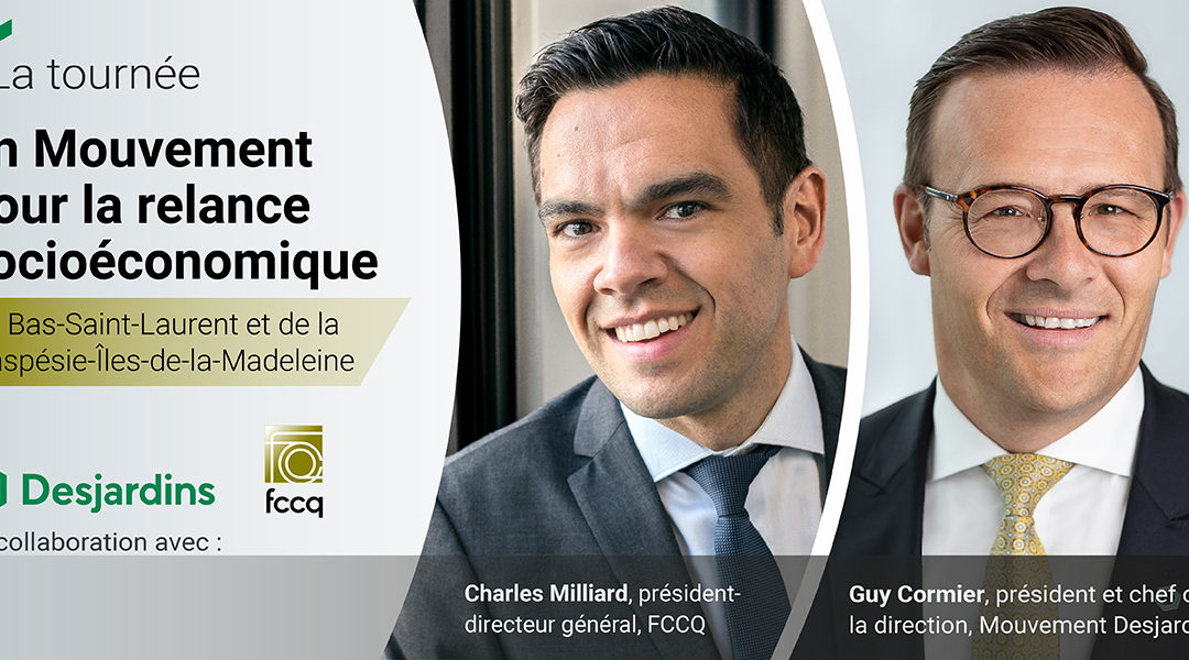 Welcome! You are invited to join a webinar: La tournée En Mouvement pour la relance socioéconomique au Bas-Saint-Laurent et en Gaspésie–Îles-de-la-Madeleine. After registering, you will receive a confirmation email about joining the webinar.