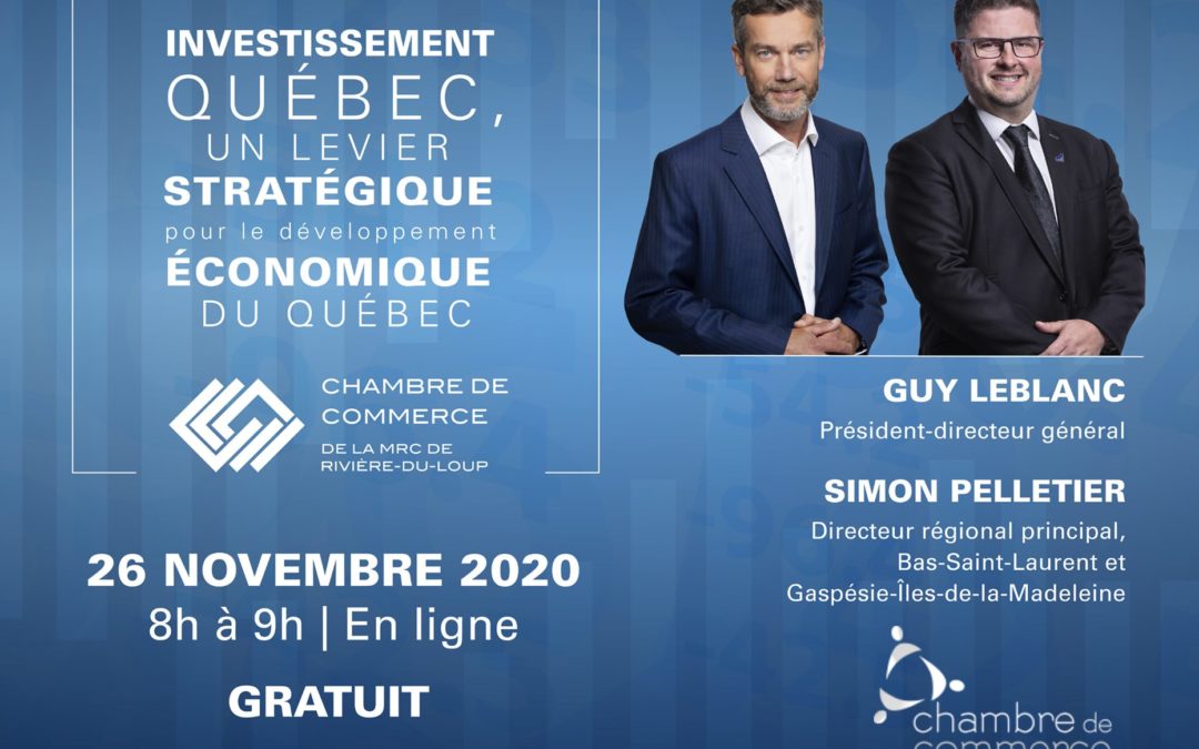 Invitation | Investissement Québec, un levier stratégique…