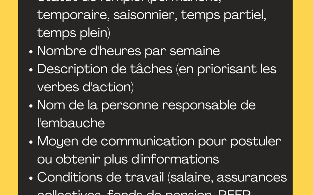 EMPLOYEURS 
Voici un outil que nous avons créé juste pour vous!
Nous espér…