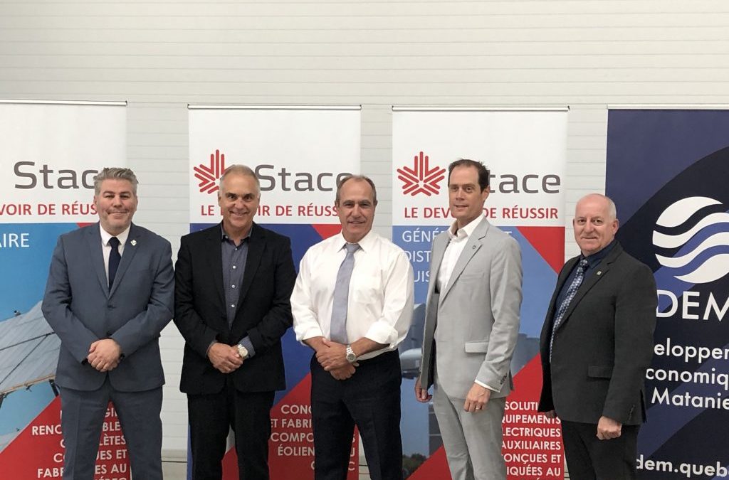 Stace installe sa troisième usine à Matane